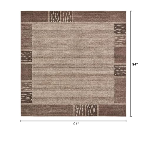 Unique Loom Del Mar Collection Area Rug - Sarah (2' 7" x 10' Runner, Light Blue/ Blue)