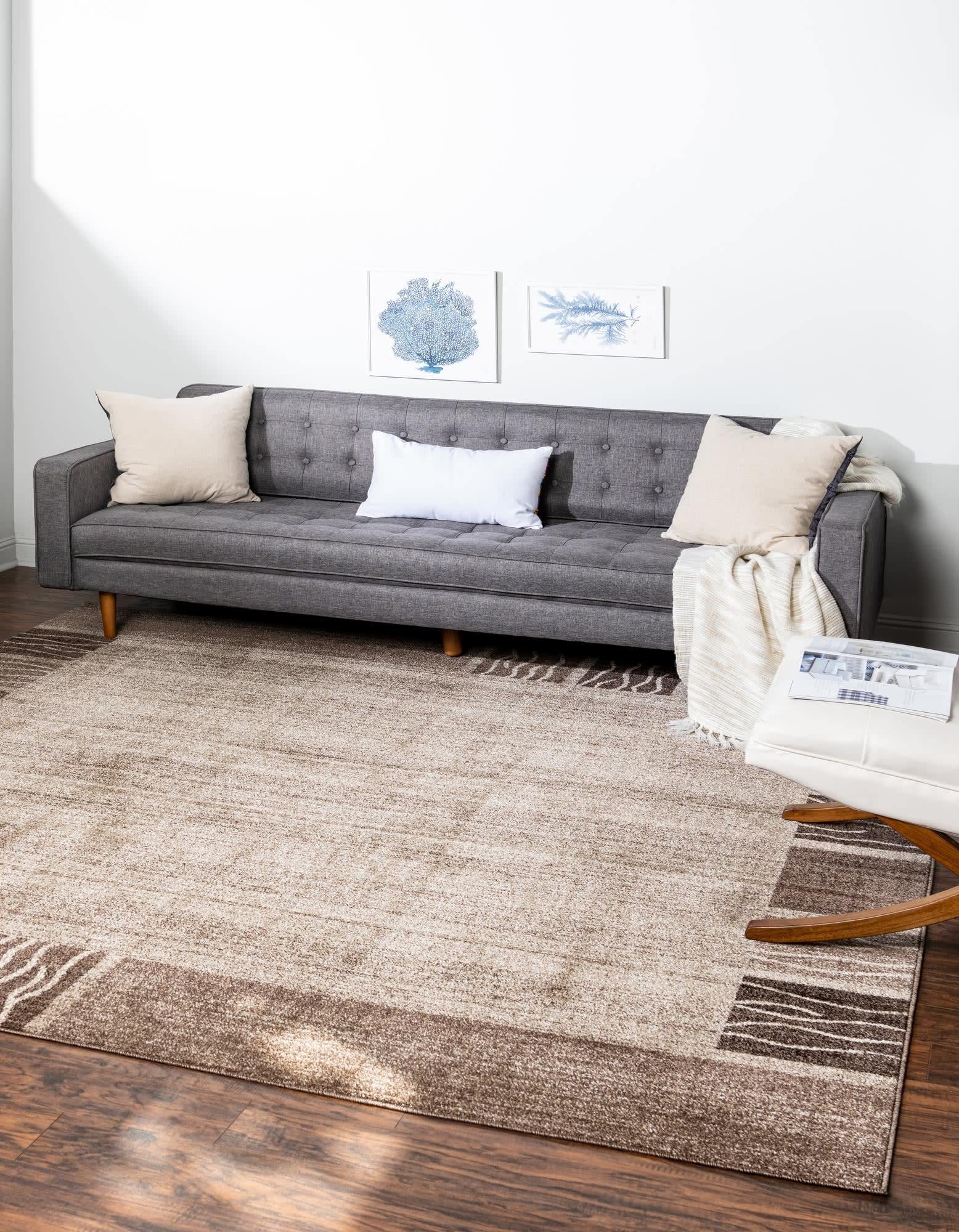Unique Loom Del Mar Collection Area Rug - Sarah (2' 7" x 10' Runner, Light Blue/ Blue)