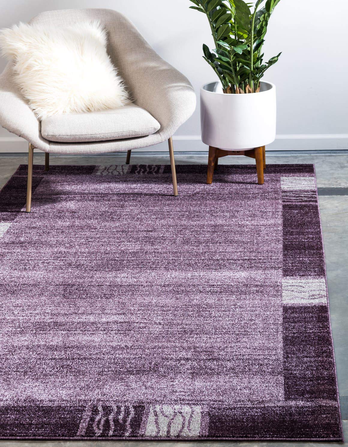 Unique Loom Del Mar Collection Area Rug - Sarah (2' 7" x 10' Runner, Light Blue/ Blue)