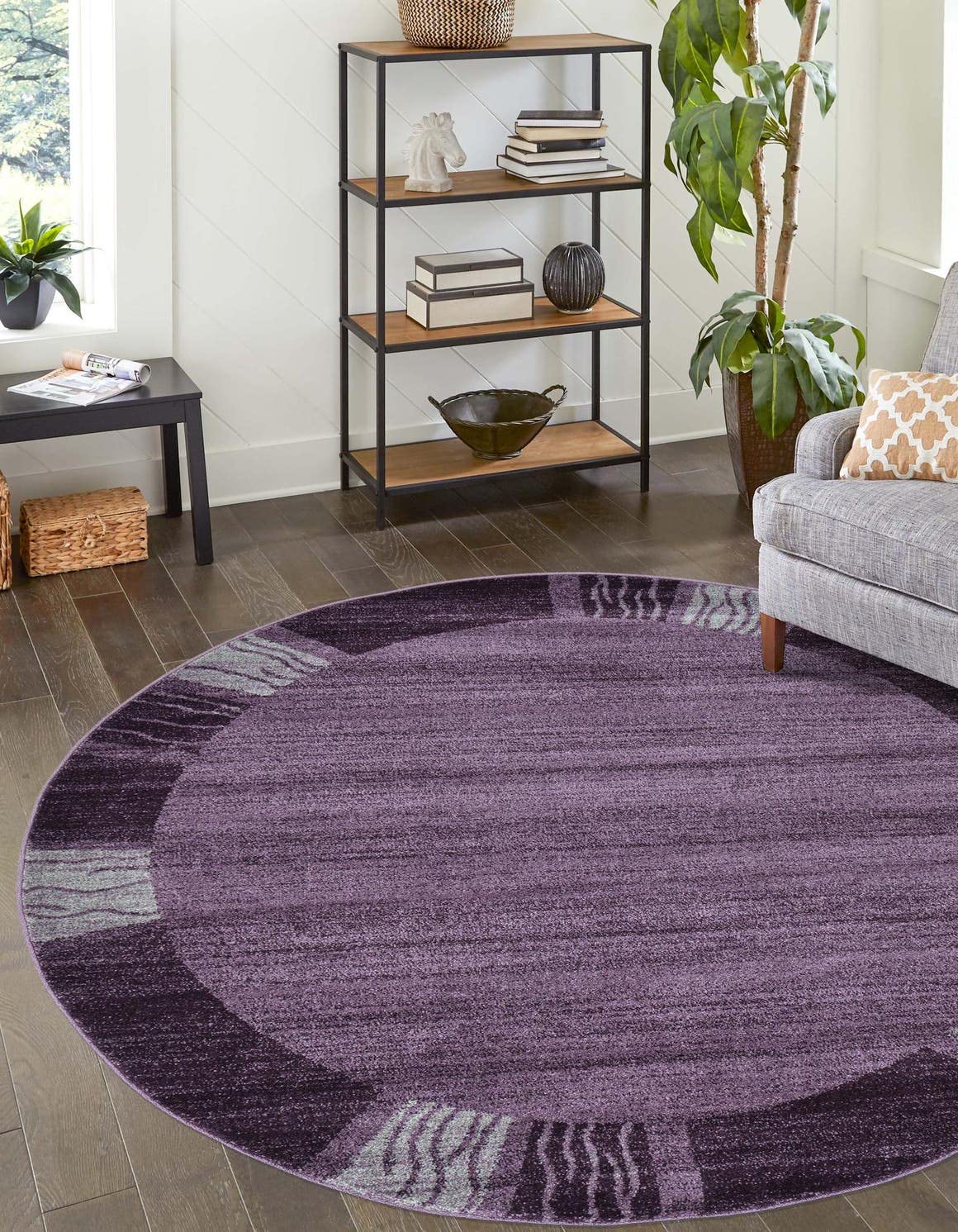 Unique Loom Del Mar Collection Area Rug - Sarah (2' 7" x 10' Runner, Light Blue/ Blue)