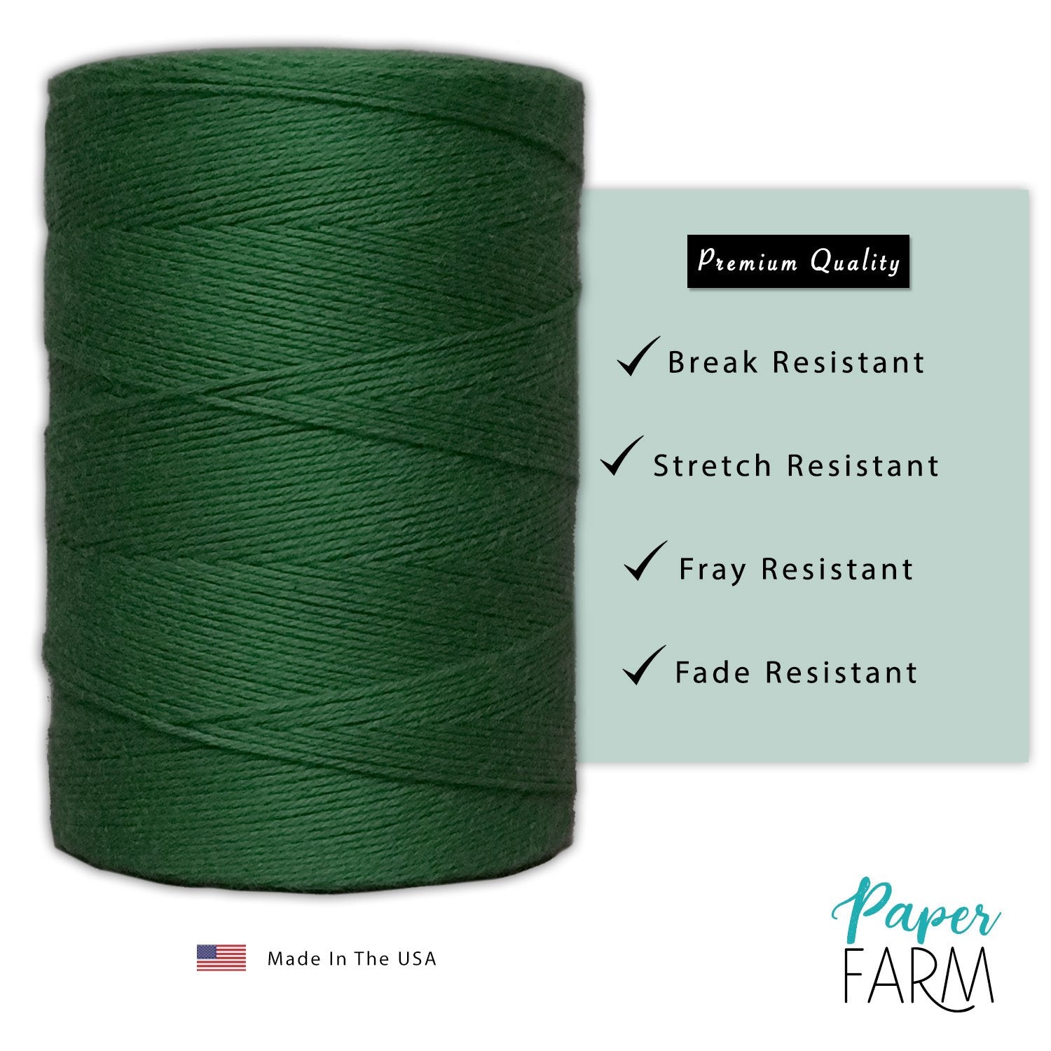 100% Cotton Loom Warp Thread (Light Blue), 8/4 Warp Yarn (800 Yards), Perfect for Weaving: Carpet, Tapestry, Rug, Blanket or Pattern - Warping Thread for Any Loom