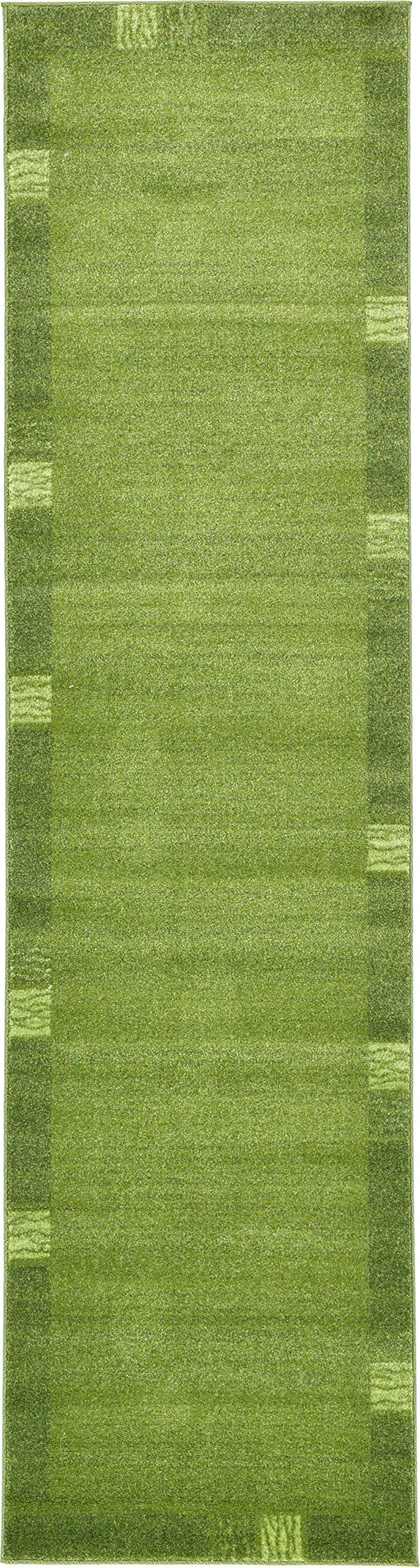 Unique Loom Del Mar Collection Area Rug - Sarah (2' 7" x 10' Runner, Light Blue/ Blue)